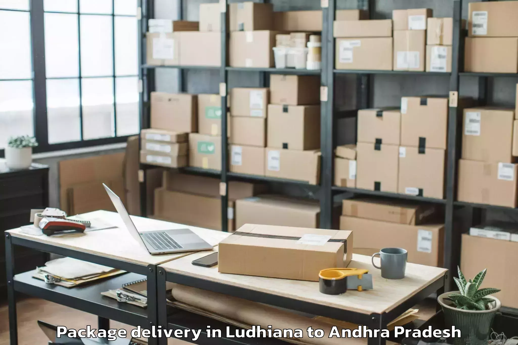 Easy Ludhiana to Pellakur Package Delivery Booking